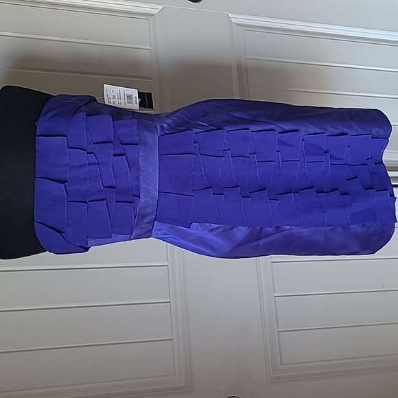 Hailey Adrianna Papell Sapphire Strapless Party Dress size 4 - Picture 1 of 9
